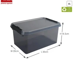 Sunware Opbergmanden En- Kratten>Comfort line - Opbergbox - 6L - 6-dlg