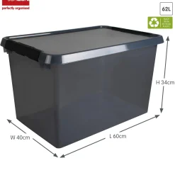 Sunware Opbergmanden En- Kratten<Comfort line - Opbergbox - 62L - 6-dlg