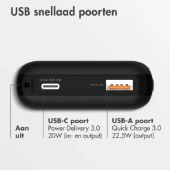 Imoshion Powerbanks|Powerbanks<Compact Powerbank 10.000 mAh Zwart