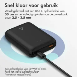 Imoshion Powerbanks|Powerbanks<Compact Powerbank 10.000 mAh Zwart