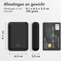 Imoshion Powerbanks|Powerbanks<Compact Powerbank 10.000 mAh Zwart