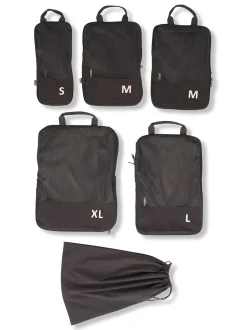 ANWB Toilettassen|Packing Cubes>Compressie inpakset 6 stuks