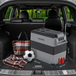 Auronic Koelboxen|Koelkasten<Compressor Koelbox – 49.5L – Zwart Grijs