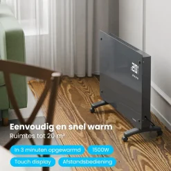 Auronic Kachels<Convectorkachel – 1500W – Grijs