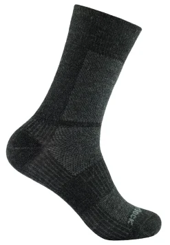 Wrightsock Sokken|Sokken<Coolmesh Merino Crew sokken Donkergrijs - Licht Grijs