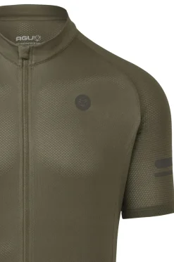 Agu Fietsshirts<Core Fietsshirt Essential Heren Legergroen