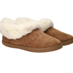 Skechers Pantoffels & Sloffen|Pantoffels & Sloffen<Cozy Campfire Winter Nights Pantoffels Dames Cognac