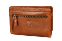 Bear Design Portemonnees<Croco - Portemonnee - Leer - Dames - 4 pasjes