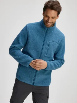 Human Nature Vesten|Fleeces<Custer - Fleecevest heren Staalblauw