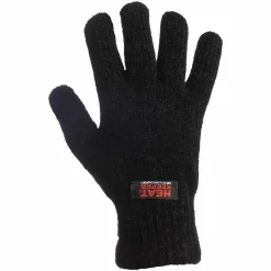 Heatkeeper Handschoenen<Dames - Chenille - Handschoenen Zwart