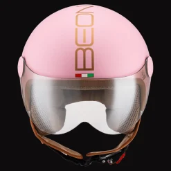 Beon Motorhelmen<Design Luxe Scooterhelm met vizier Roze