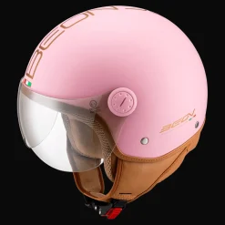 Beon Motorhelmen<Design Luxe Scooterhelm met vizier Roze