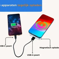 MOJOGEAR Powerbanks|Powerbanks>Draadloze MagSafe Powerbank 10.000mAh - Wit