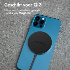 Accezz Stekkers & Kabels<Draadloze Qi2 Oplader - Zwart