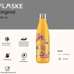 Flaske Wateropslag & -Zuivering<Drinkfles RVS 500 ml Geel