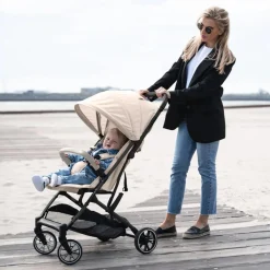 Deryan Buggy'S<Easy2 Luxe Inklapbare Lichtgewicht Buggy - SPF 50+ Taupe