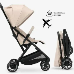 Deryan Buggy'S<Easy2 Luxe Inklapbare Lichtgewicht Buggy - SPF 50+ Taupe