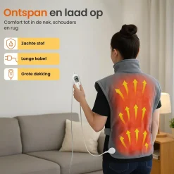 Goliving Warmtedekens>Elektrische Deken Voor Rug en Nek - 90 x 60cm