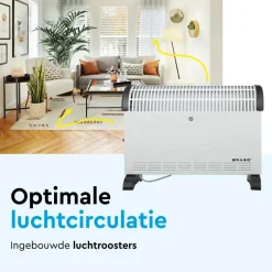 Brasq Kachels<Elektrische Convectorkachel - 2000 watt