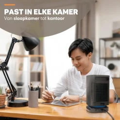 Vulpes Goods Kachels<Elektrische Kachel Zwart- 950W - Ventilatorkachel
