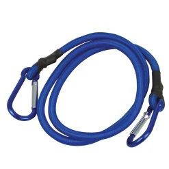 Dresco Bagagedrageraccessoires<Enkele blauwe bagagebinder 100cm met haken