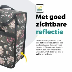 Voltano Fietstassen<Enkele Shopper Fietstas 17 L Roze