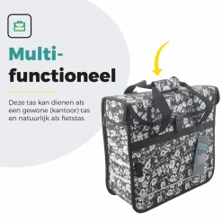 Voltano Fietstassen<Enkele Shopper Fietstas 17 L Wit