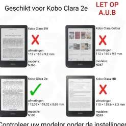 Dutch Shield E-Readers & Accessoires>Ereader Hoesje - Luxe Case Kobo Clara 2E