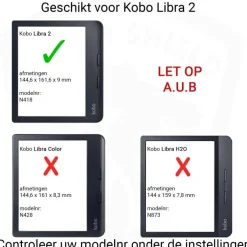 Dutch Shield E-Readers & Accessoires>Ereader Hoesje - TPU Case Kobo Libra 2
