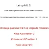 Hoesjes Boetiek E-Readers & Accessoires<Ereader Hoesje Sleepcover Kobo Aura H2O edition 2