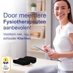 Sleeptight Ondersteuningskussens>Ergonomisch Zitkussen voor onderweg - Stuitkussen