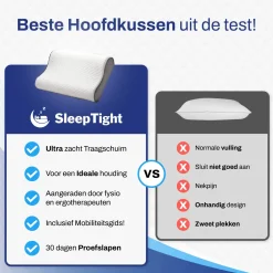 Sleeptight Kussens>Ergonomisch Hoofdkussen voor Nekklachten