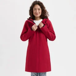 Travelin' Softshell Jassen|Winterjassen<Erika Dames - Softshell Jas - Waterdicht Rood