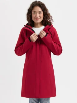 Travelin' Softshell Jassen|Winterjassen<Erika Dames - Softshell Jas - Waterdicht Rood