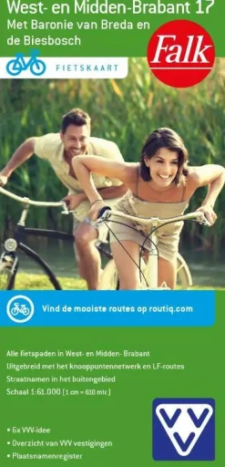 Falk Fietskaarten|Fietskaarten>plan - fietskaart 17 West- en Midden-Brabant