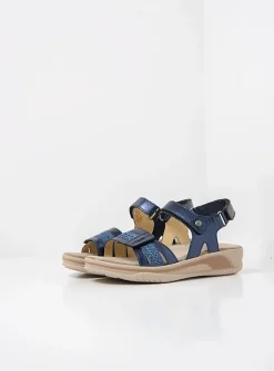 Wolky Sandalen & Slippers|Wandelsandalen<Fantom - Sandalen dames Staalblauw
