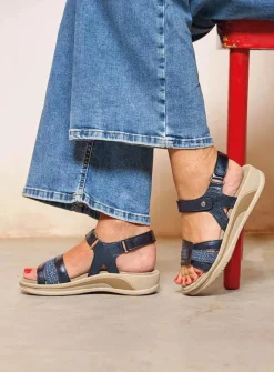 Wolky Sandalen & Slippers|Wandelsandalen<Fantom - Sandalen dames Staalblauw