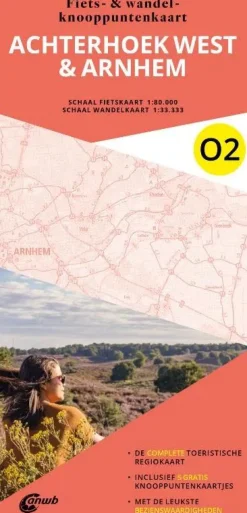 ANWB Fietskaarten|Fietskaarten<Fiets en wandelknooppuntenkaart O2 Achterhoek west & Arnhem