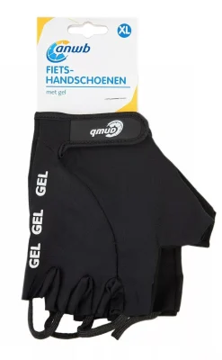 ANWB Fietshandschoenen<Fietshandschoenen met gel Zwart