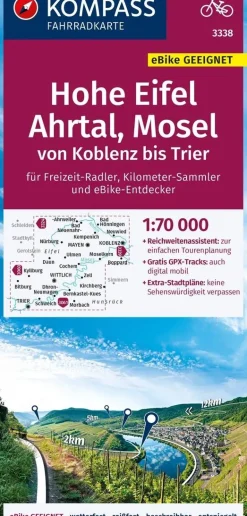 Kompass Fietskaarten<Fietskaart FK 3338 Hohe Eifel Ahrtal