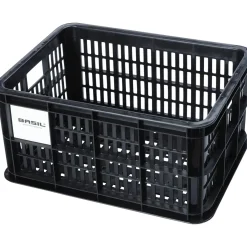Basil Fietsmanden & -Kratten<fietskrat S black 17.5L recycled Zwart