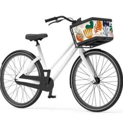The Basky Company Fietsmanden & -Kratten>Fietsmand Basky Matisse Coral