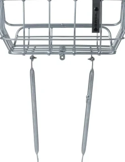Basil Fietsmanden & -Kratten<Fietsmand Portland Front 25 Liter Zilver