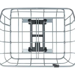 Basil Fietsmanden & -Kratten<Fietsmand Portland Rear Mik 25 Liter Zilver