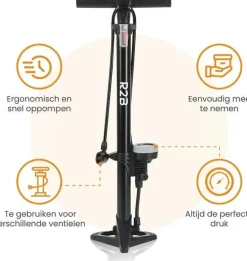R2B Fietspompen<Fietspomp met Drukmeter - Vloerpomp