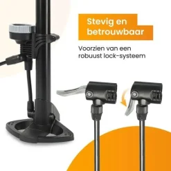 R2B Fietspompen<Fietspomp met Drukmeter - Vloerpomp