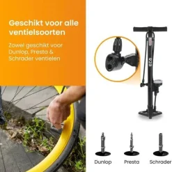 R2B Fietspompen<Fietspomp met Drukmeter - Vloerpomp