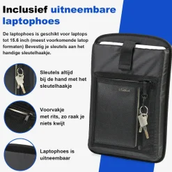 Brisby Fietstassen>Fietstas set 40-52 liter Waterdicht