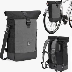 Brisby Fietstassen<Fietstas set 40-52 liter Waterdicht Grafietzwart