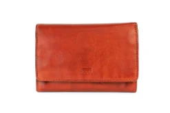 DAMES Bear Design Portemonnees>Flappie - Portemonnee - Leer - Overslag